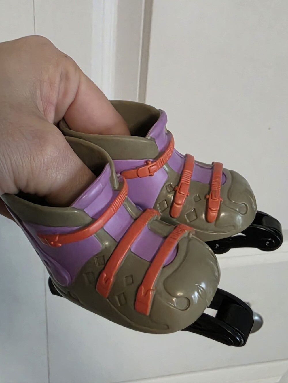 18in doll Roller Shoes skates blades in Purple, Orange and Tan american girl